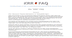 Desktop Screenshot of krr-faq.net